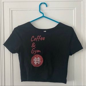 Coffee and gym crop